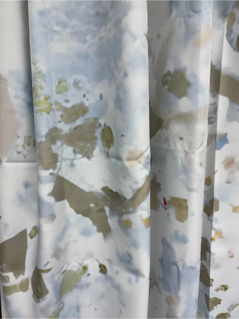 Orren Ellis Frosted Cake Abstract Shower Curtain NWOT Abstract Grey Blue